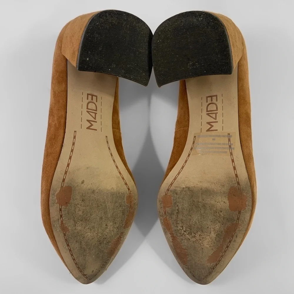 Anthropologie M4DE Suede Block Heel Pumps - Picture 9 of 10